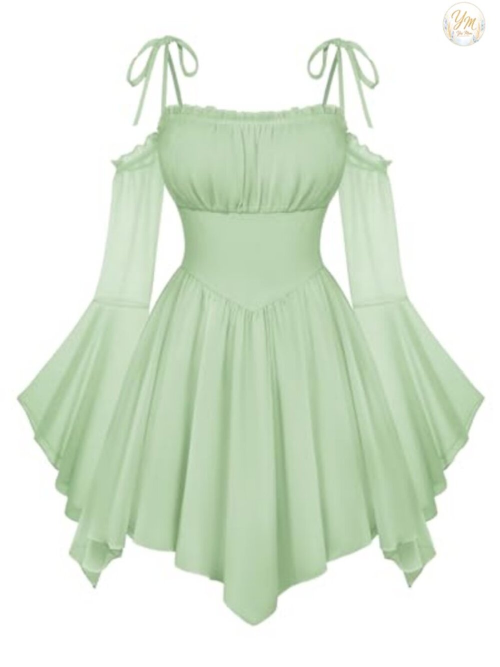 Renaissance Fairy Dress A Line Off Shoulder Handkerchief Corset Dress